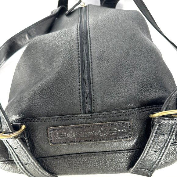 Fossil Black Leather Backpack